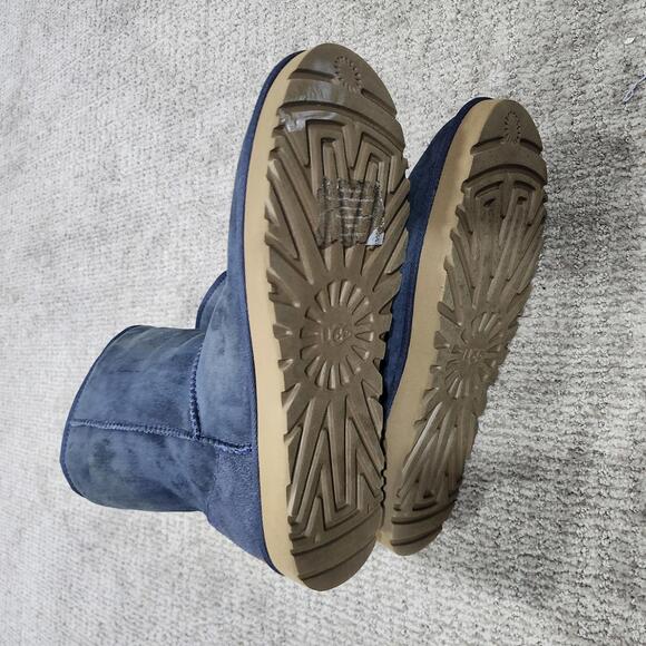 UGG Classic Short Boots SN 1016223 Blue Suede Women's Size 11 - Picture 6 of 7
